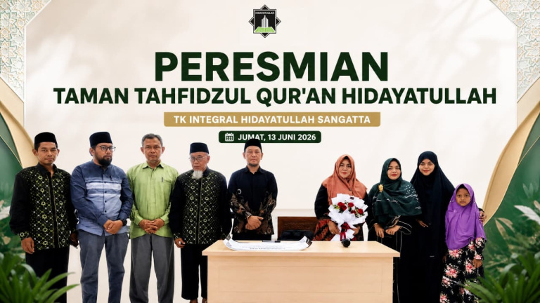 Hidayatullah Sangatta Resmikan Taman Tahfidzul Qur’an untuk Penguatan Pendidikan Al-Qur’an Anak